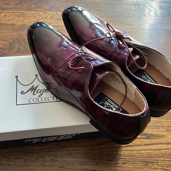 Majestic | Shoes | Maroonplum Majestic Collection Mens Dress  display picture 2
